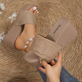 Sohiwoo Sandals Summer 2024 New Women Slippers Wedges Platform Beach Flip Flops Trend High Heels Ladies Shoes Pumps Thick Slides