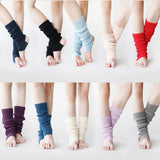 Sohiwoo Japanese Knit Socks Leg Warmers Socks Harajuku Winter Boot Cuffs Footsteps Long Legs Socks Lolita Leg Cover Cable Knit Socks