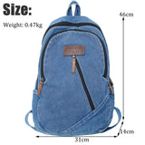 Sohiwoo Female Canvas Travel Denim Book Bag Ladies Kawaii Backpack Women Leisure School Bag Girls Male Laptop College Backpack Fashion