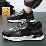 Sohiwoo Men Casual Sports Shoes with Anti Slip Wear-Resistant Splicing Design Breathable Comfortable Versatile Trend Fashion Sneakers