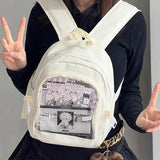 Sohiwoo Y2K Casual Women Backpacks New in Small Capacity DIY Badge Ita Bags Harajuku Subculture Students Mochila Femenina