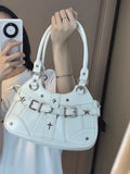 Sohiwoo Fashion Y2K Handbag For Women Personalized Display Shoulder Bag Lady PU Transparent Crossbody Bag Ita Bag Bolsas Сумкa