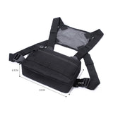 Sohiwoo 1PCS Unisex Streetwear Chest Bag Vest Rig for Men Waistcoat Hip Hop Pouching Bag Belt Bag Fanny Waist Packs 4 Colors