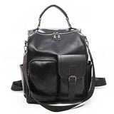 Sohiwoo Capacity Women PU Backpack Mujer Fashion Sac School Women Backpacks Para Mochilas Vintage Femme A Large Dos Leather Bolsos Bags