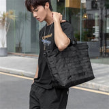 Sohiwoo Unisex Crossbody Shoulder Bag Large Capacity Man Handbag High Capacity Student Bookbag Casual Tote Messenger Bag Travel Bag