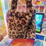 Sohiwoo Vintage Cross Y2k Handbag Women Leopard Pattern Pearl Casual Mini Tote Bag Ladies Harajuku Aesthetic Shoulder Bag