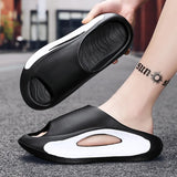 Sohiwoo New Fashion For Women Men Slippers Beach Indoor Outdoor Breathable Soft Casual Shoes EVA Slides Flip-flops Summer Unisex Sandals