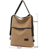 Sohiwoo New Canvas Backpack Quality School Top Style Canvas Girl Laptop  Student Preppy Lady Bag School Women