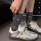 Sohiwoo Autumn Winter Socks Fashion Art High Waist Stockings Fashion Thick Solid Color Simple Pile Mid Tube Girl Socks Wholesale