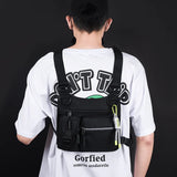 Sohiwoo Men Women Casual Chest Bag Rig Hip-Hop Function Outdoor Oxford Vest Bags Sports Streetwear Male Waist Bags 4 Colors