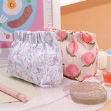 Sohiwoo printing Cosmetic Bag Clutch Bag Large Makeup Organizer Bags Waterproof Portable Cosmetic Pouch Women Cute Toiletry Beauty Case