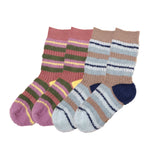 Sohiwoo Winter Socks Women Long Warm Stripe Mink Fluffy Bed Floor Sock Soft Elastic Velve Plush Sock Blockcolor Mid Tube Sock Casual Sox