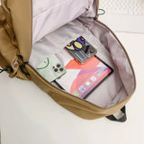 Sohiwoo New Fashion Ladies Travel Laptop Waterproof College Backpacks Girl Kawaii Men Women School Book Bag Cool Female Bag Trendy Nylon