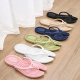 Sohiwoo Foldable Hotel Couple Slippers Brand Summer Soft Flat EVA Unisex Indoor Lightweight Non Slip Man Women Sandals