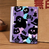 Sohiwoo Ghost Graffiti Wallets for Women Cute Designer Short Fashion Y2k Coin Purse Casual Pu Leather Original Female Card Wallet