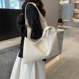 Sohiwoo Main Bag Shopper  Soft Tote Lightweight Summer Bags PU A Large Shoulder Sac Leather Women Capacity Totes Latest Brands