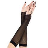 Sohiwoo Black New Women Long Fishnet Gloves Summer Mesh Hollow Sunscreen Gloves Girl Gothic Punk Rock Driving Non-Slip Arm Sleeve