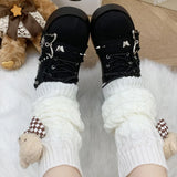 Sohiwoo Punk Chunky Platform Wedges Denim Women Mary Janes Shoes 2024 New Y2k Cute Fashion Gothic Women Pumps Loafers Comfy