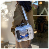 Sohiwoo Funny TV Backpacks Women Fashion JK Uniform Doll Show Ita Bags Kawaii Students Subculture Crossbody Shoulder Bolso Mujer