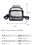 Sohiwoo Women Fashion Holographic Leather PVC Crossbody Bag Stadium Approved Girls Clear Phone Purse Lady Transparent Messenger Bag