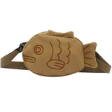 Sohiwoo Cartoon Cute Japanese Taiyaki Fashion Backpack Women's Bag Messenger Bag Shoulder Bags Coin Purse Women Crossbody Bag