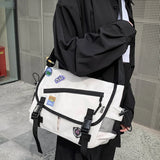 Sohiwoo Fashion Single Shoulder Satchels Bag For Teenagers Girls Boys Book Bag Nylon Waterproof Travel Bag Unisex Large Capacity Casual