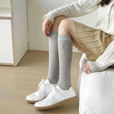 Sohiwoo Korean Bow Socks for Women Ballet Style Summer Mesh Thin Soft Calf Sock Girl Sweet Breathable Embroidered Bow Cotton Medium Sock