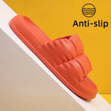 Sohiwoo Comfort Soft Sole Platform Slippers for Women Summer Beach Non-Slip Pillow Sandals Woman Korean Eva Home Shoes Flip Flops