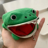 Sohiwoo 1PCS New Selling Frog Wallet Anime Cartoon Wallet Coin Purse Manga Flannel Wallet Cute Purse Coin Holder