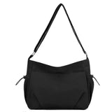 Sohiwoo Nylon Solid Zipper Large Capacity Crossbody Bag 2025 High Quality Trendy Casual Shoulder Bag Soft Versatile Popular Handbag