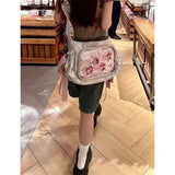 Sohiwoo Lolita Women Ita Bags Fashion 2024 Trend Large Capacity Bolso Mujer Subculture E Girl Wrinkled Crossbody Shoulder Bags