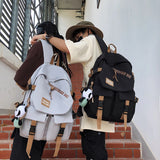 Sohiwoo Fashion Female Travel Green Kawaii School Bag Ladies Trendy Book Bags Women Student Laptop College Backpack Girl Nylon Cool Men