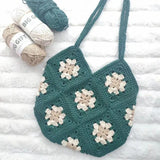 Sohiwoo Handmade crochet colorful bucket bag, shoulder bag, crossbody bag, mobile phone bag, makeup bag, key bag, lively and cute