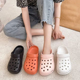 Sohiwoo Fashion Sandals Waterproof Slippers Women Shoes Summer Outdoor Slides Soft Sole Garden Shoes Indoor Nursing Clogs Sandals