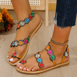 Sohiwoo 2024 summer new fashion sandals set toe European and American style women sandals light holiday outdoor beach Plus size shoes