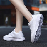 Sohiwoo Women Casual Shoes Fashion Breathable Walking Mesh Flat Shoes for Woman White Sneakers Women  Tenis Feminino Women Shoes