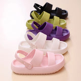 Sohiwoo Summer Thick Platform Cloud Slippers Women Green EVA Soft Sole Sandals Woman Comfort Non Slip Home Slides Shoes