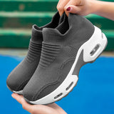 Sohiwoo Sneaker 2024, new, Vulcanized Women's platform shoes, casual sneakers, breathable wedges, women's walking shoes, mesh shoes