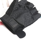 Sohiwoo 1pair Men Riding Fingerless Gloves Non-slip Half Finger Gloves for Motorcycle Cycling Climbing Hiking Outdoor Sports Accessories