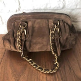 Sohiwoo Women Vintage Shoulder Bags High Quality Chain Handbag Large Capacity Luxury Design Soft Brown Square Bags Female Tote Boston