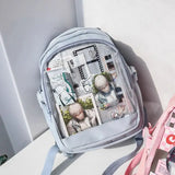 Sohiwoo Y2K Casual Women Backpacks New in Small Capacity DIY Badge Ita Bags Harajuku Subculture Students Mochila Femenina