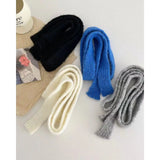 Sohiwoo Winter Knitted Scarves For Women&Men Thicken Woolen Scarf Shawl Autumn Warm Wraps Scarf Female Neck Scarf Shawl Unisex Scarves