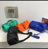 Sohiwoo Men Large Capacity Waterproof Nylon Gym Sports Bag Women Fashion Designer Crossbody Purse Girls Travel Overnight Duffle Bag