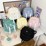 Sohiwoo Casual Nylon Backpacks Women Harajuku JK Uniform Removable Ita Bags Female Large Capacity Subculture Badge Bolso Mujer