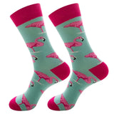 Sohiwoo New Cotton Funny Couple Socks Men Harajuku Leaf Crew Casual Happy Sox Male Art Flamingo Fashion Cute Stylish Sokken Hip Hop