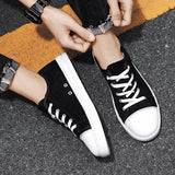 Sohiwoo New Men's Shoes Lightweight Casual Classic Skate Shoes Men Fashion Low-heeled Canvas Sneakers Non-slip Men Sneakers Zapatillas Hombre