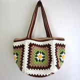 Sohiwoo Handwoven sunflower flower crossbody bag with exquisite craftsmanship, fashionable and beautiful women's handbag