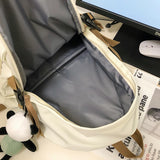 Sohiwoo Fashion Female Travel Green Kawaii School Bag Ladies Trendy Book Bags Women Student Laptop College Backpack Girl Nylon Cool Men