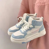 Sohiwoo White Platform Sneakers Women's Sports Shoes Vintage Casual Vulcanize Kawaii Lolita Harajuku School Boot Female Flats New Trend