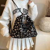 Sohiwoo Fashion Shoulder Bag Tote Armpit Bag Female Summer New Korean Style Simple-Decorated Backpack For Commuter